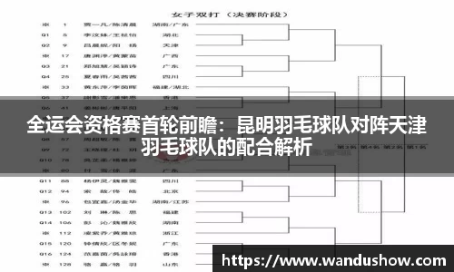 全运会资格赛首轮前瞻：昆明羽毛球队对阵天津羽毛球队的配合解析